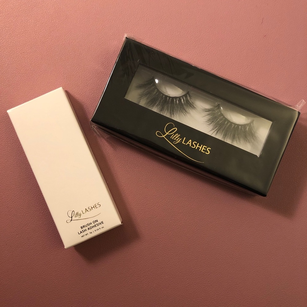 Lily Lashes 3D Mink Miami and Lash Glue